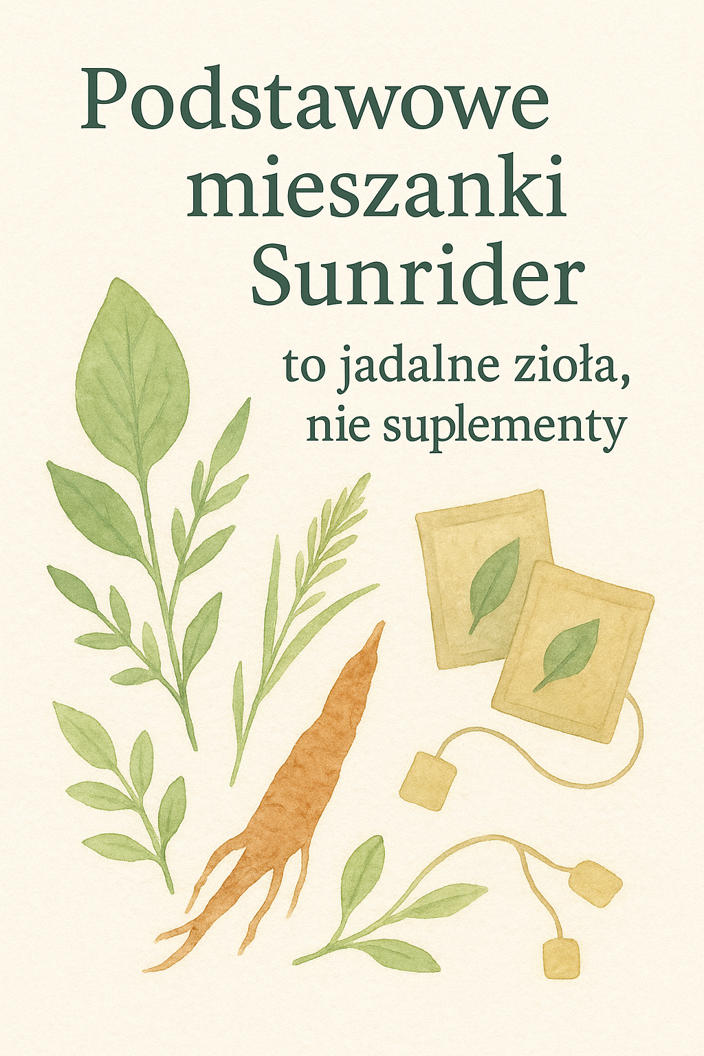 Podstawowe mieszanki Sunrider – jadalne zioła i suplementy wspierające regenerację