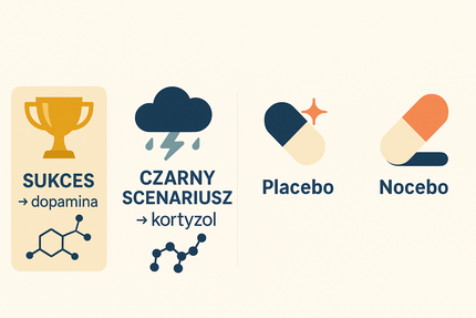 Biochemiczne reakcje emocji – ilustracja jak myśli wpływają na hormony i organizm