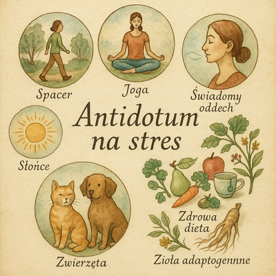 Naturalne metody radzenia sobie ze stresem – joga, spacer, oddech, relacje i adaptogeny