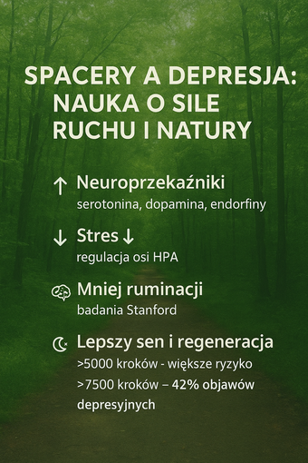 Wpływ spaceru na mózg – więcej endorfin, mniej stresu