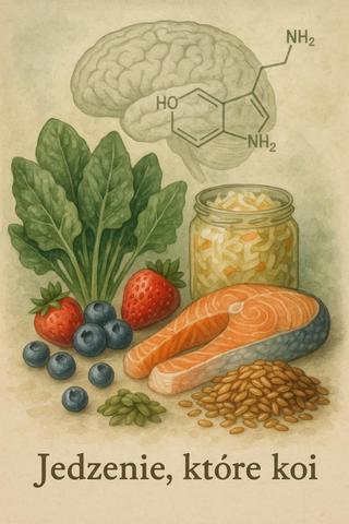 Dieta wspierająca układ nerwowy – łosoś, kimchi, jagody, truskawki, orzechy i nasiona