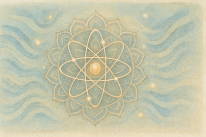 Ilustracja pokazująca przepływ bioenergii w ciele człowieka, pulsujący rytm serca i energiczne barwy symbolizujące witalność